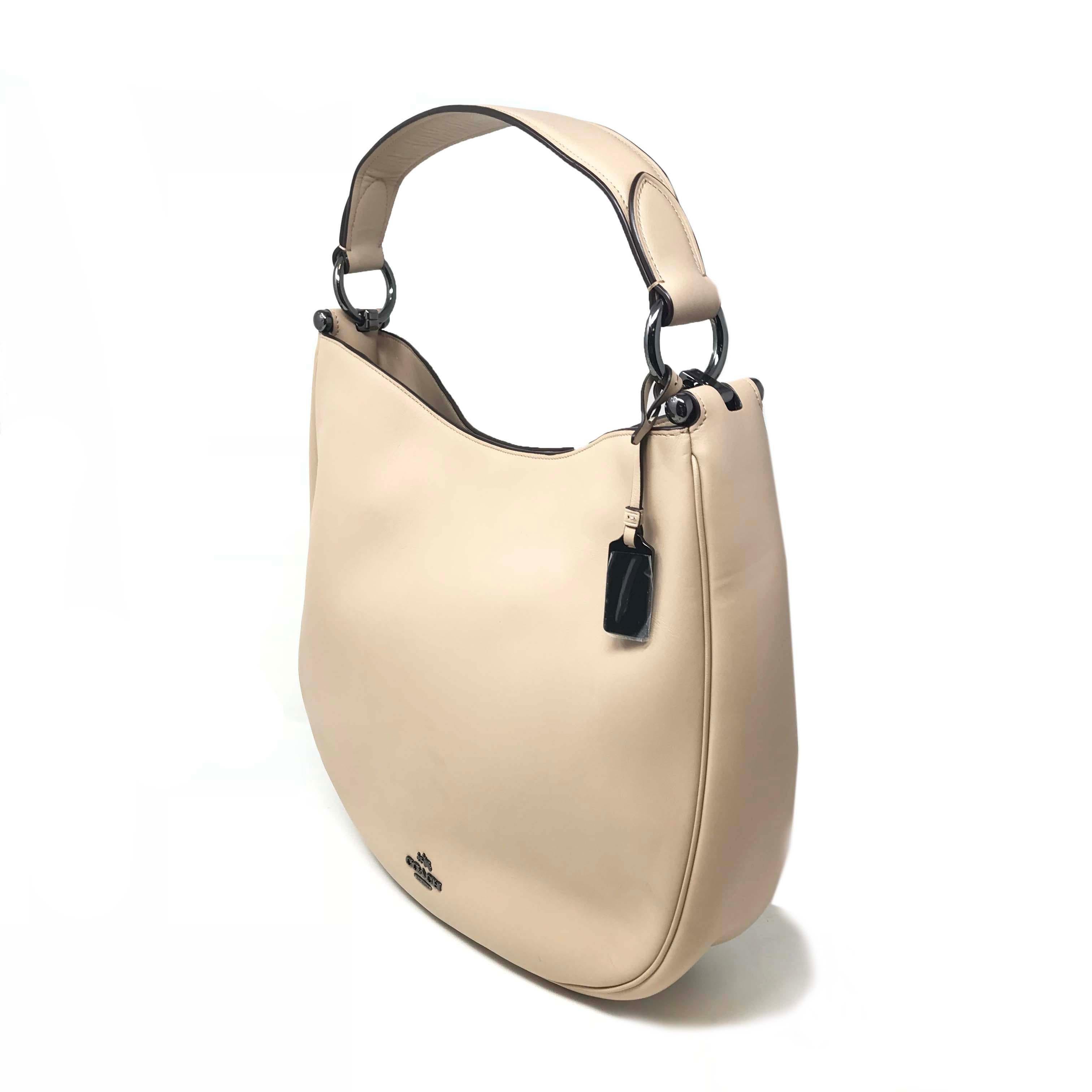 Coach Satchel Handbag L1J 6082 Womens Ladies Purse Brown Leather Strap 3  Zipper | eBay